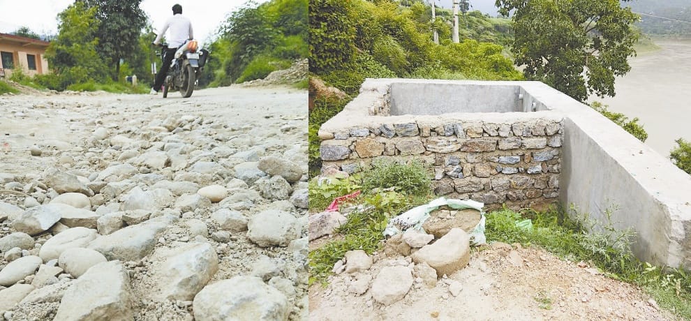 Himachal Mandi union health minister jp nadda aadarsh village lacks basic facilities 