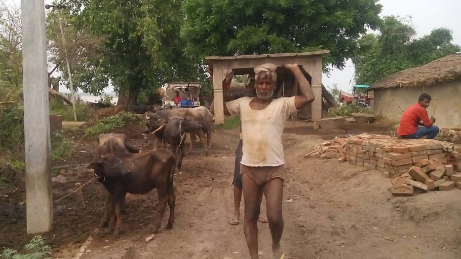 school collapsed due to devastation of water villagers are fleeing