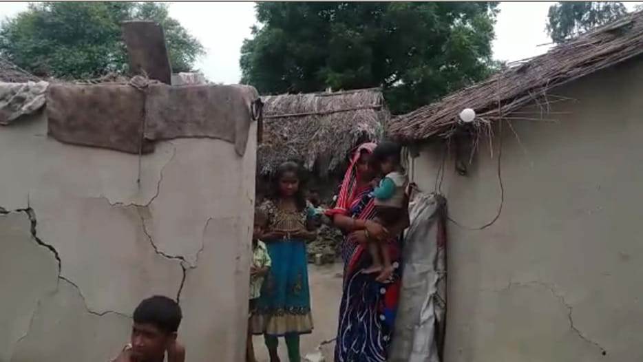 school collapsed due to devastation of water villagers are fleeing