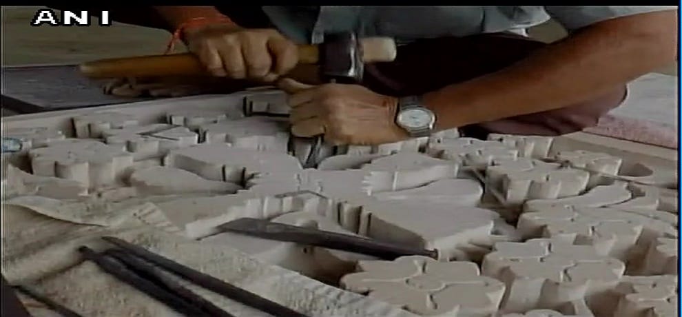 Preparations for the construction of the Ram Temple underway at Ram Janmabhoomi Temple workshop 