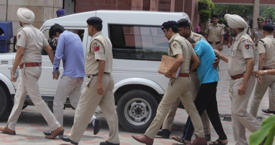 chandigarh stalking case, varnika kundu, vikas barala crying