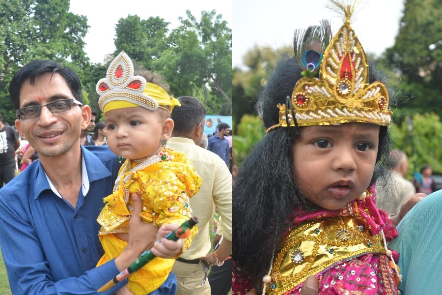 Pics of Ghar Ghar Kanha in amar ujala in Lucknow.