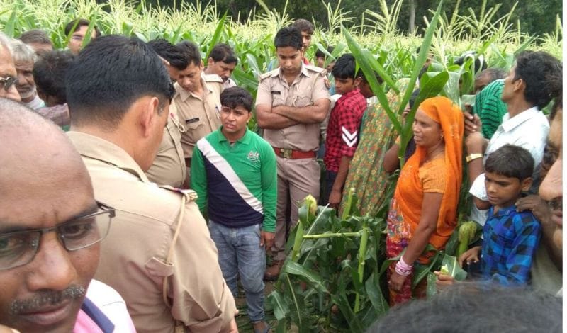 uttar pradesh four year old girl dead body found in field at Badayun