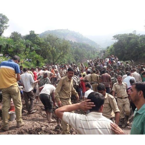 Himachal Pradesh At least 50 feared dead after landslide sweeps away two buses in Mandi