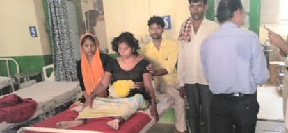 Himachal solan woman hair chopped off