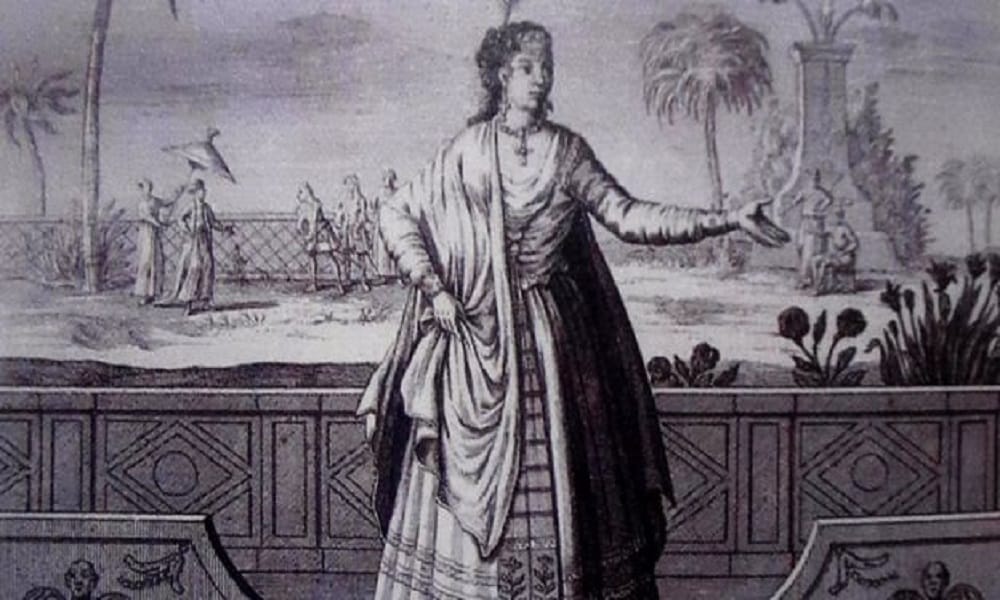 A Portugal woman who settle her lover on the Mughal plank