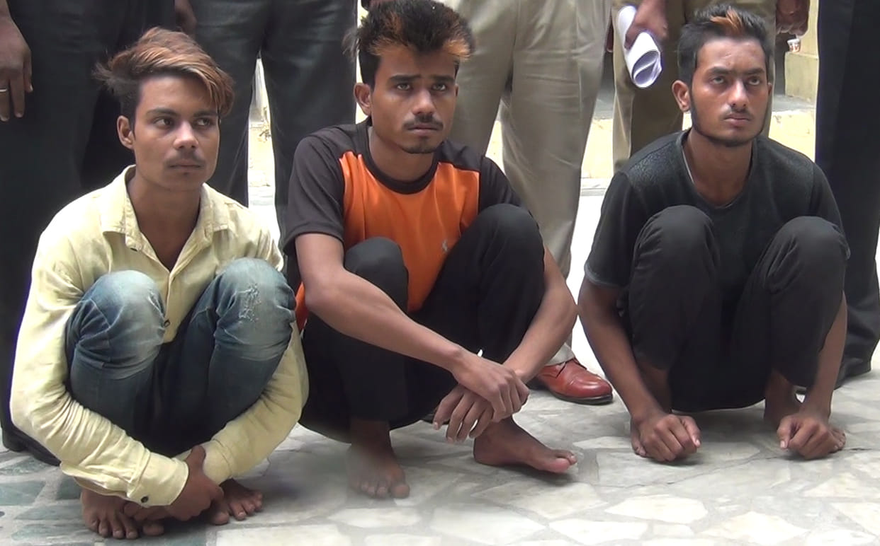 CCTV hijacked and caught nakabjan gang, three arrested in udaipur