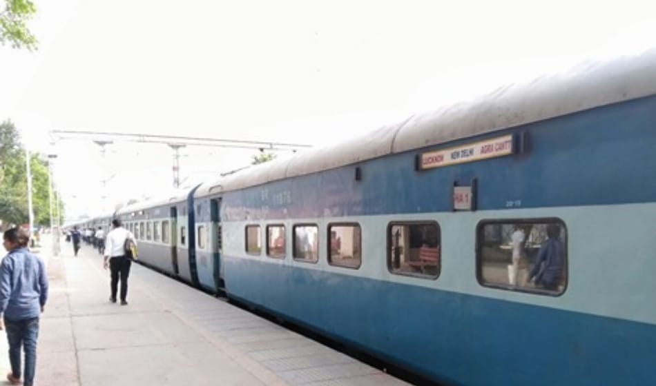 Train cancelled due to flooding and rain