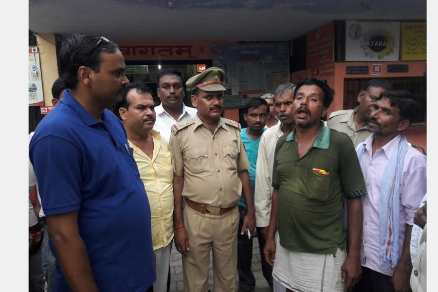 four children died in an accident in sitapur.