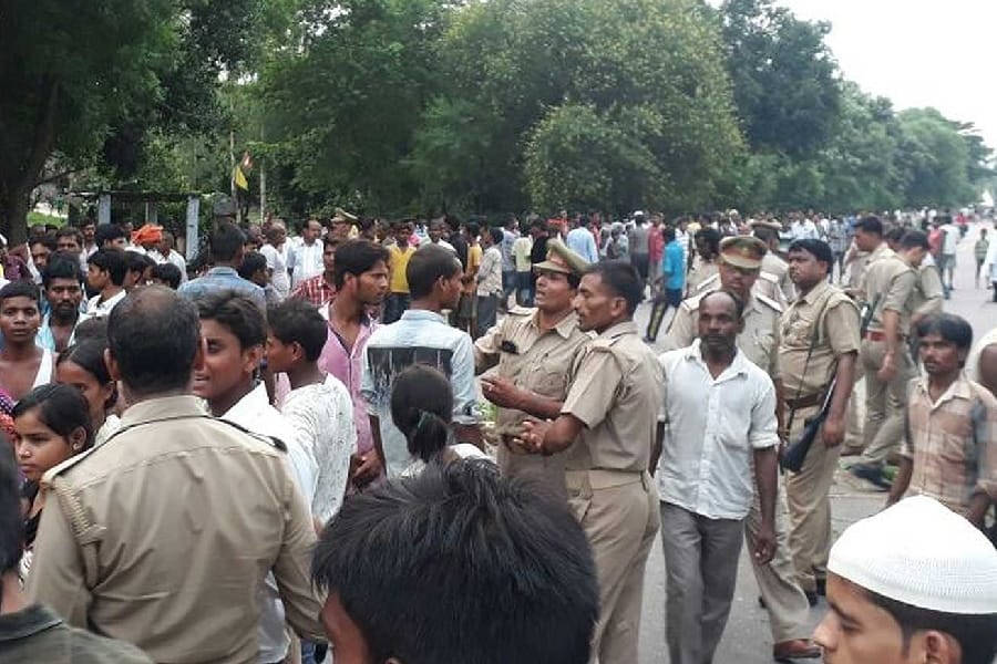 four children died in an accident in sitapur.