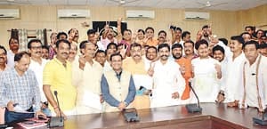 Workers in the BJP