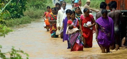 Heavy rain across the country caused floods many people died in punjab and assam 