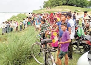 women death body in kaushambi
