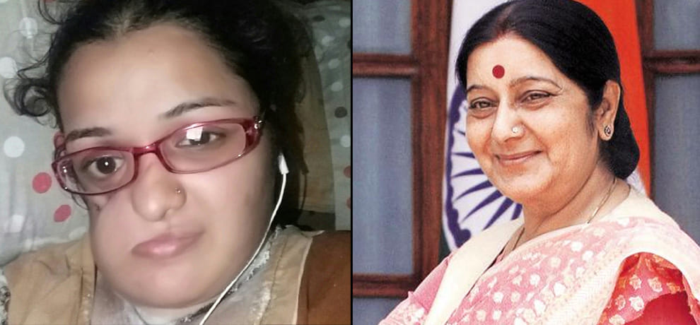 foreign minister sushma swaraj grant medical visa to pakistani patient faiza tanveer 