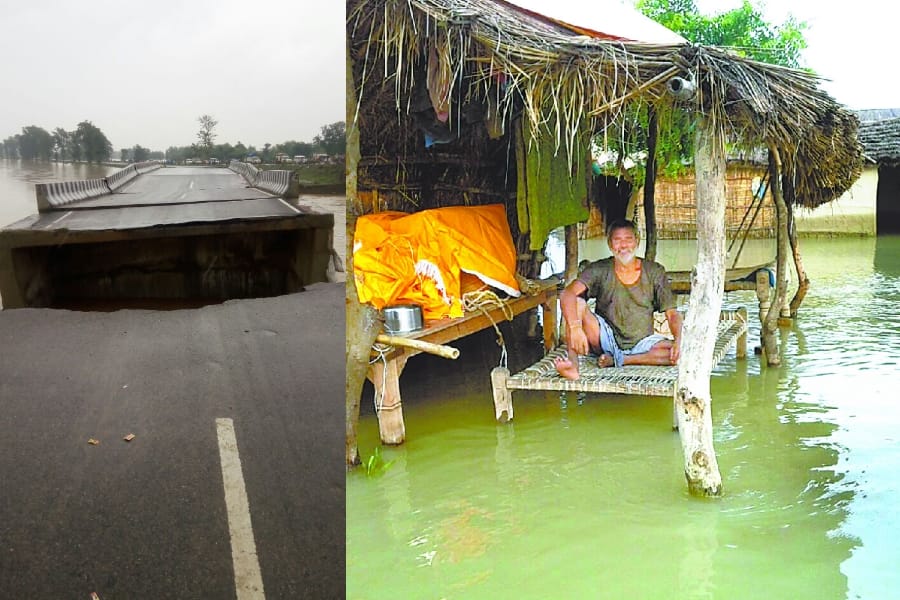 flood becomes disastrous in districts in Uttar Pradesh.