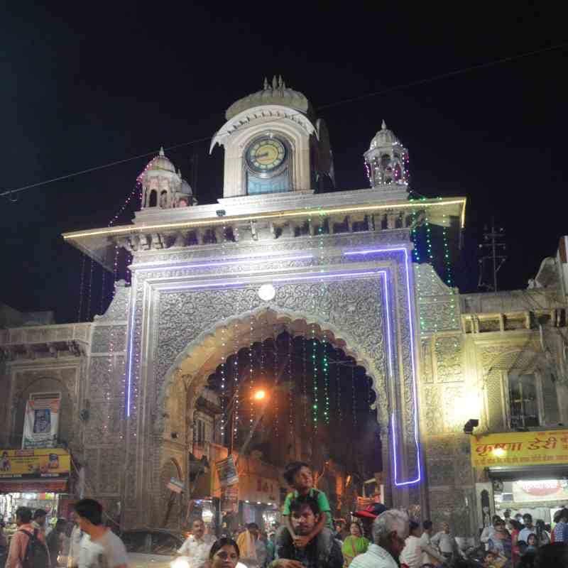 shree krishna janmsthan in mathura is decorated for birth of god