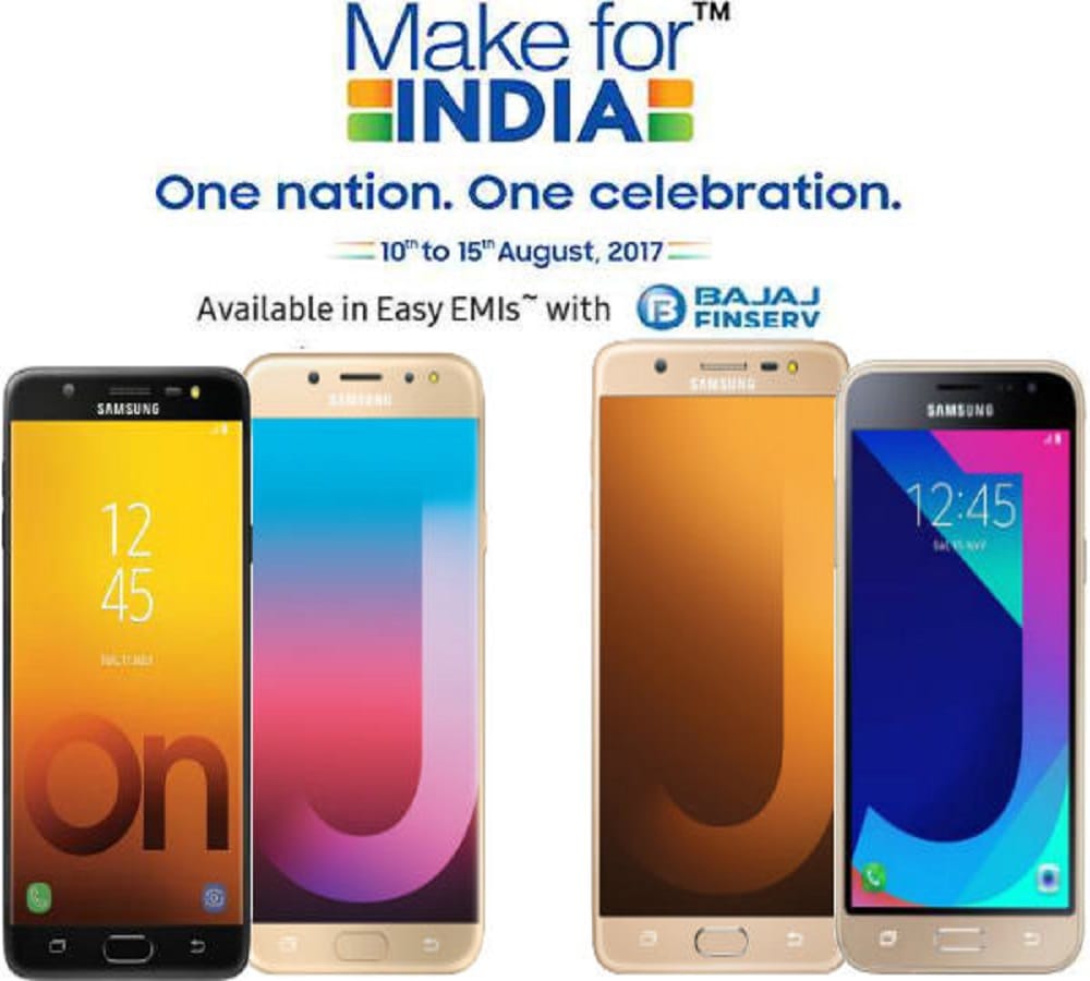 Independence Day offer: Buy samsung mobile upto 9 percent discount