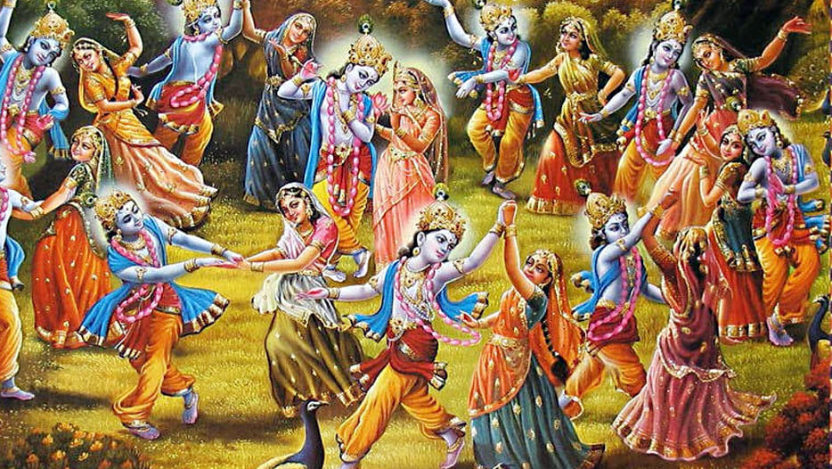 कृष्ण के जयकारे लगाते हुए निकला भक्तों का सैलाब