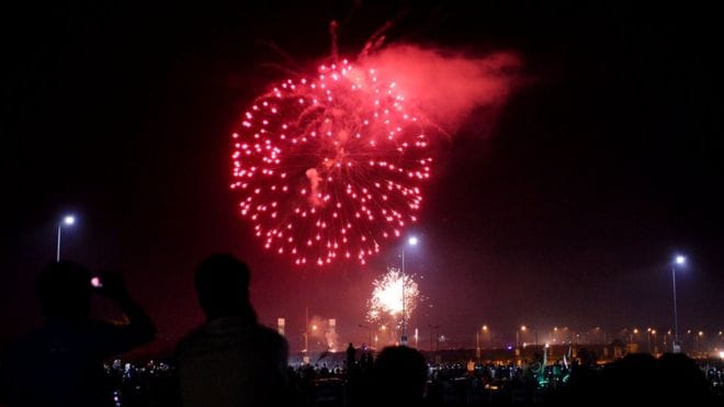 Pakistan Celebrated his freedom at midnight, see pics ...