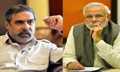 वरिष्ठ कांग्रेस नेता आनंद शर्मा और प्रधानमंत्री नरेंद्र मोदी