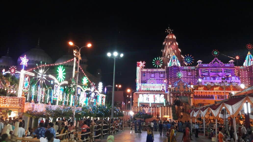 shree krishna janmsthan in mathura is decorated for birth of god