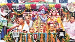 Sangama giri immersed in glee on Sri Krishna Janmotsav
