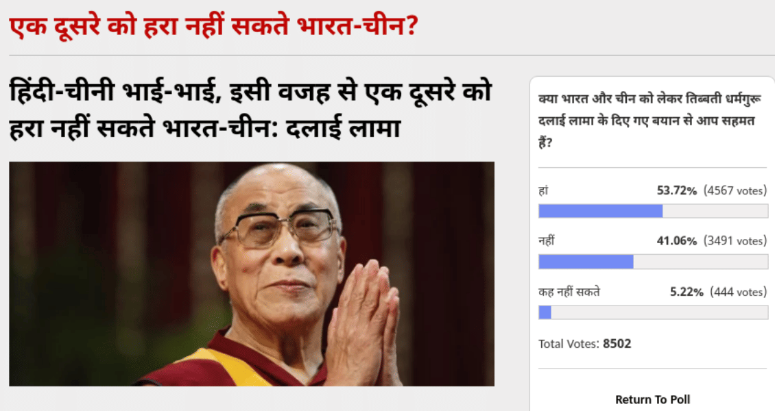 Amarujala Poll: Voters Think India and China can not beat each other