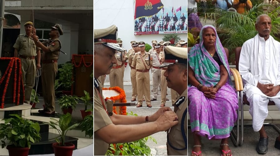 independence day celebration in dgp office lucknow