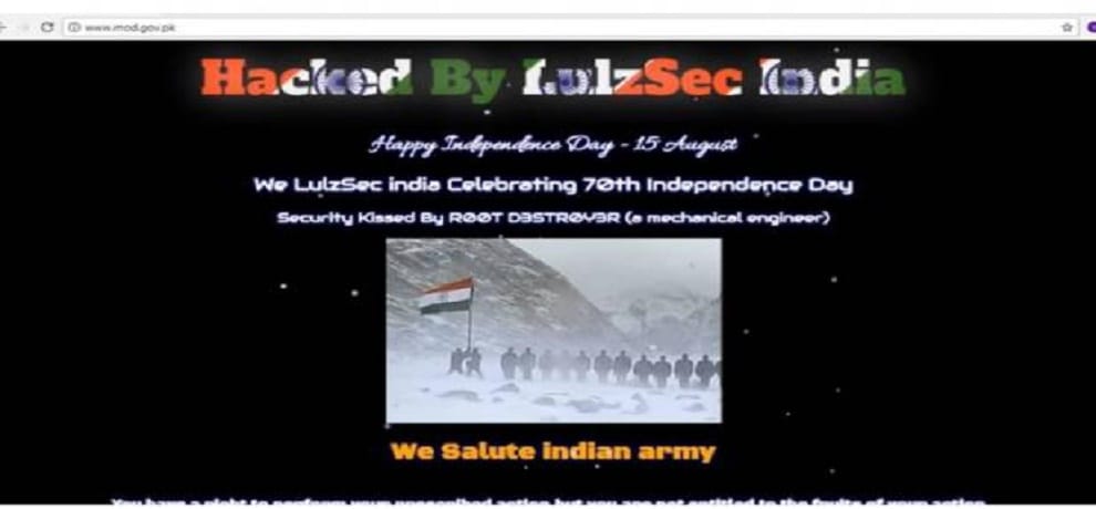 Lulzsec India group hacked pak thirty govt websites