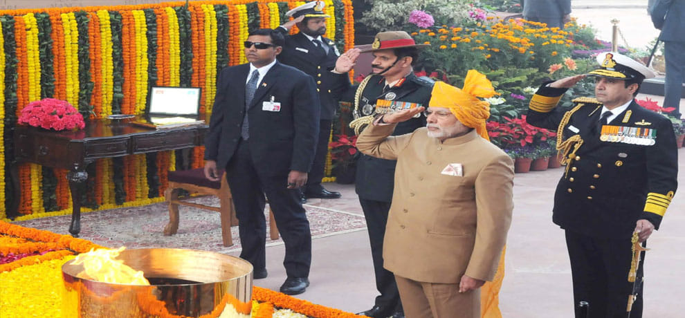Over the last 5 years Modi with these colourful turbans deliver the Independence Day speech