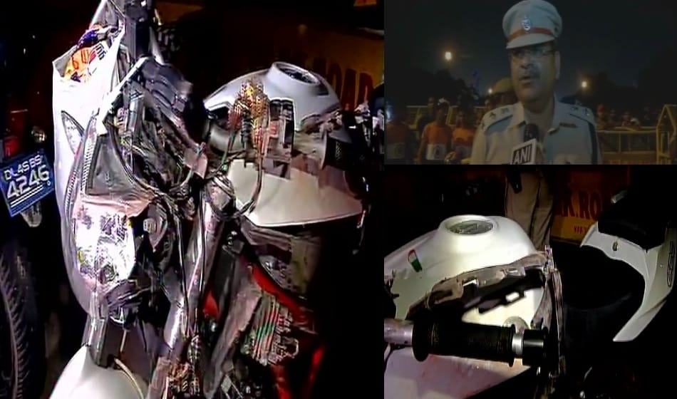 high speed and super bike stunt took man life in delhis mandi house