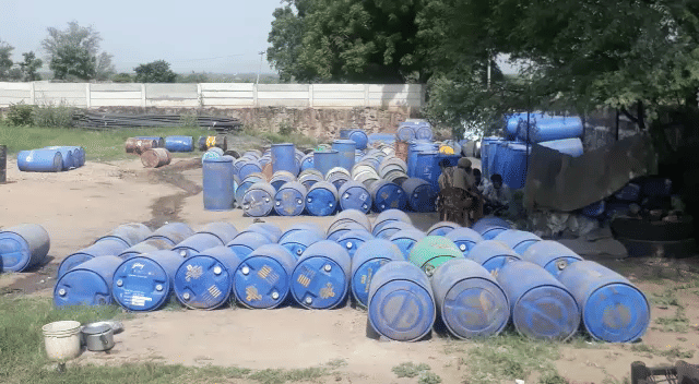 Police raid, seize hundreds of drum chemicals