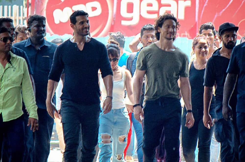 Tiger Shroff posted picture with John Abraham. Says- One of my fav actors and coolest person 