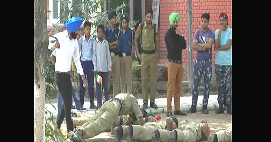 NCC cadet beaten by belt after parade