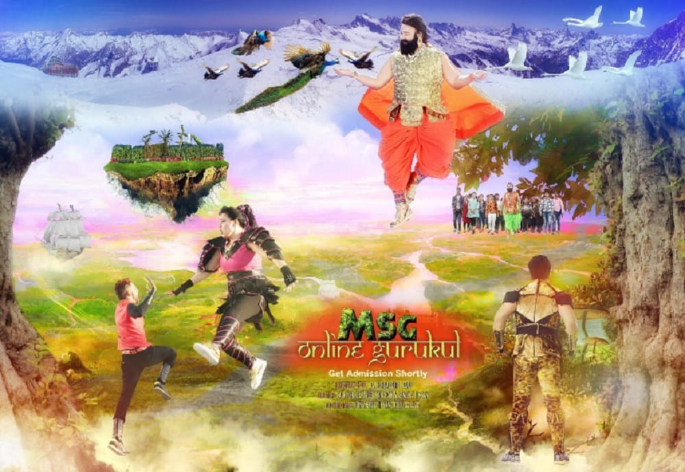 first poster of MSG Online Gurukul released dr gurmeet ram rahim posts on twitter