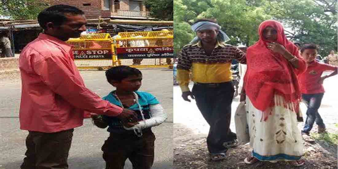 Police closed the route of Auraiya Dibiyapur Patients facing problems