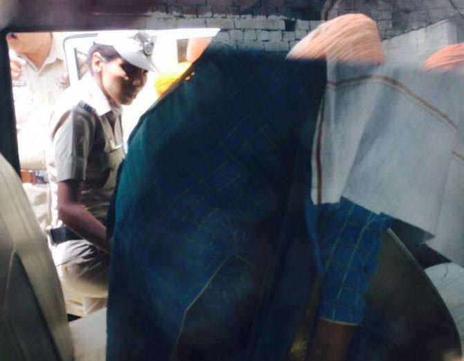 punjab police asi beaten by people, was with lady in govt resident