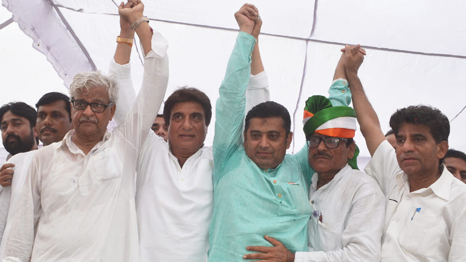 rajbabbar statement against cm yogi 