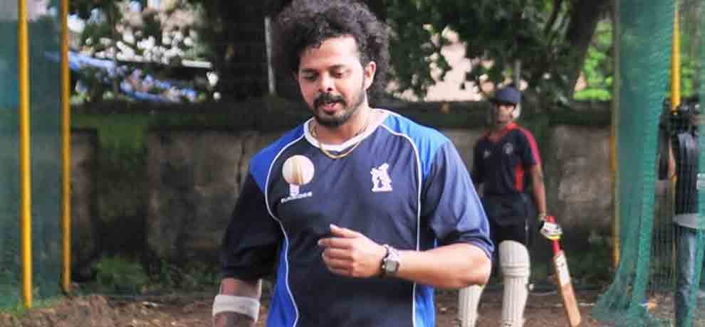 sreesanth played an exhibition match