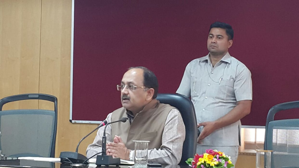 press conference of UP minister siddhartha singh