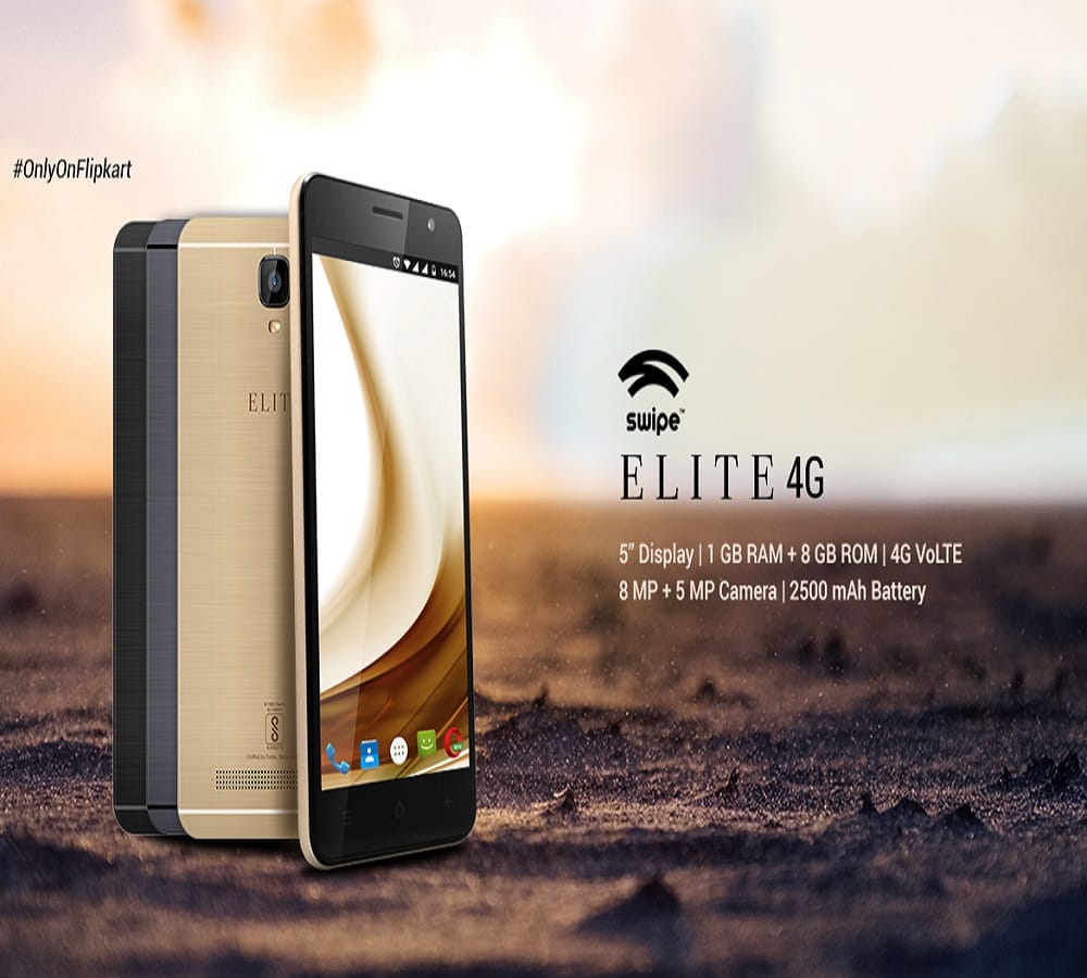 Swipe Elite 4G launched at Rs 3999 with 4G Support