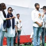 जीएलए विश्वविद्यालय मथुरा में स्वतंत्रता दिवस पर प्रस्तुति देते छात्र