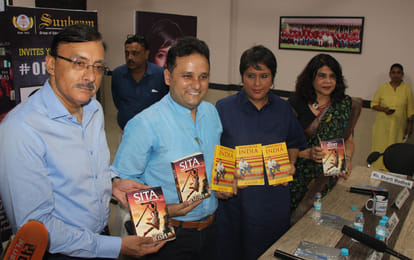 famous writer amish tripathi reach varanasi for his new book release