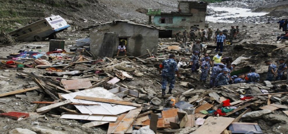 Nepal floods landslide killed 120 people 35 missing