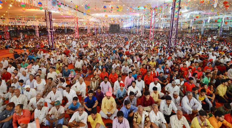 sirsa dera sacha sauda founder gurmeet ram rahim 50th birthday celebration