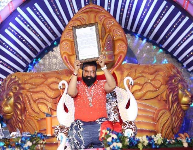 sirsa dera sacha sauda founder gurmeet ram rahim 50th birthday celebration