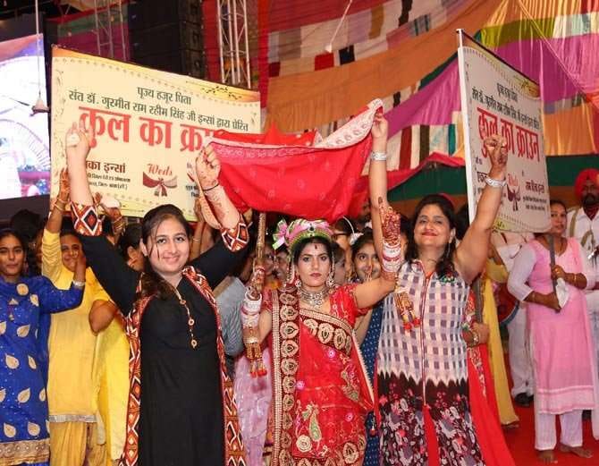 sirsa dera sacha sauda founder gurmeet ram rahim 50th birthday celebration