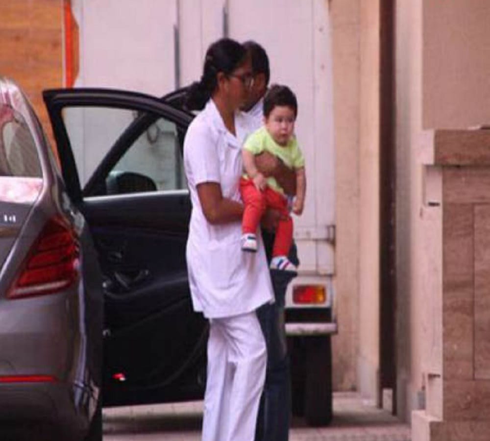 Taimur visited Kareena Kapoor best friend amrita arora house 