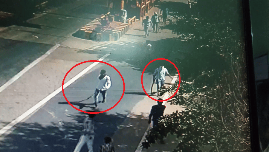Demolition of youth on toll booth