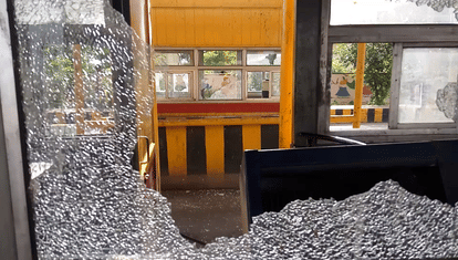 Demolition of youth on toll booth
